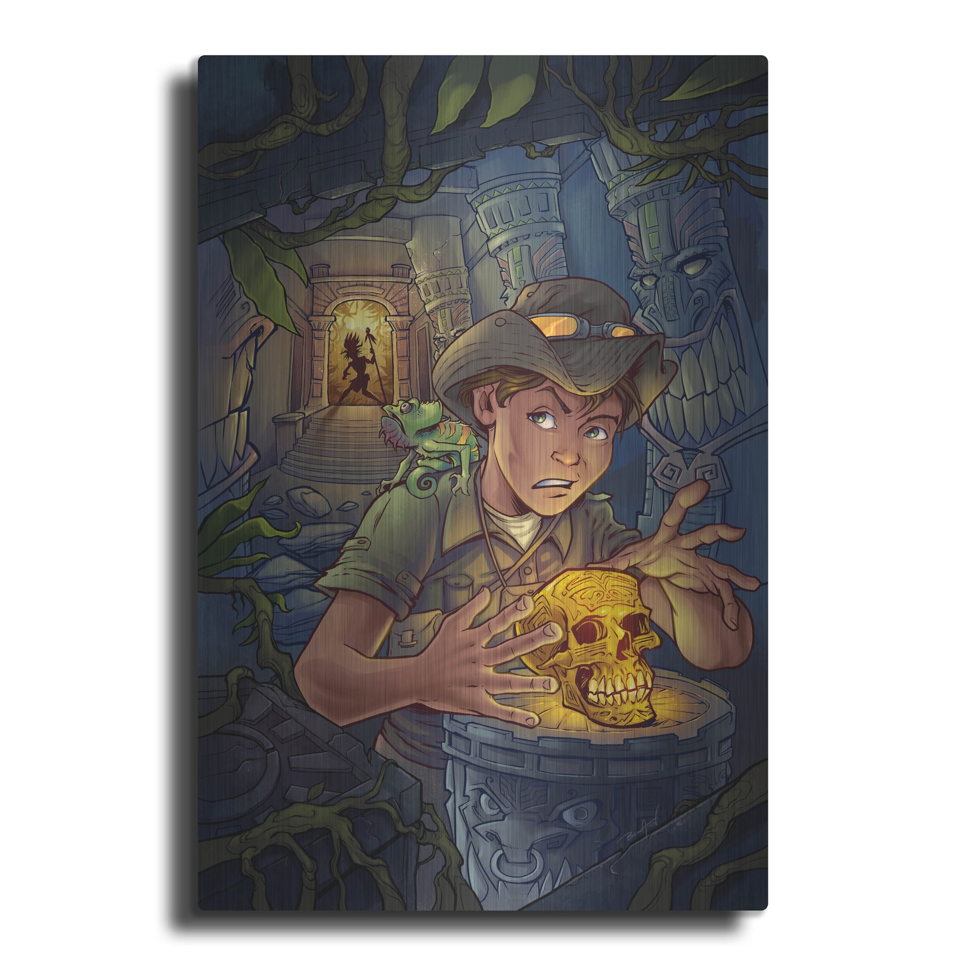 Luxe Metal Art 'Explorer' by Flyland Designs, Metal Wall Art