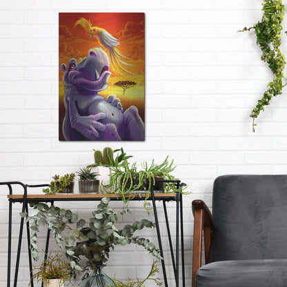 Luxe Metal Art 'Sahara Sunset' by Flyland Designs, Metal Wall Art,12x16