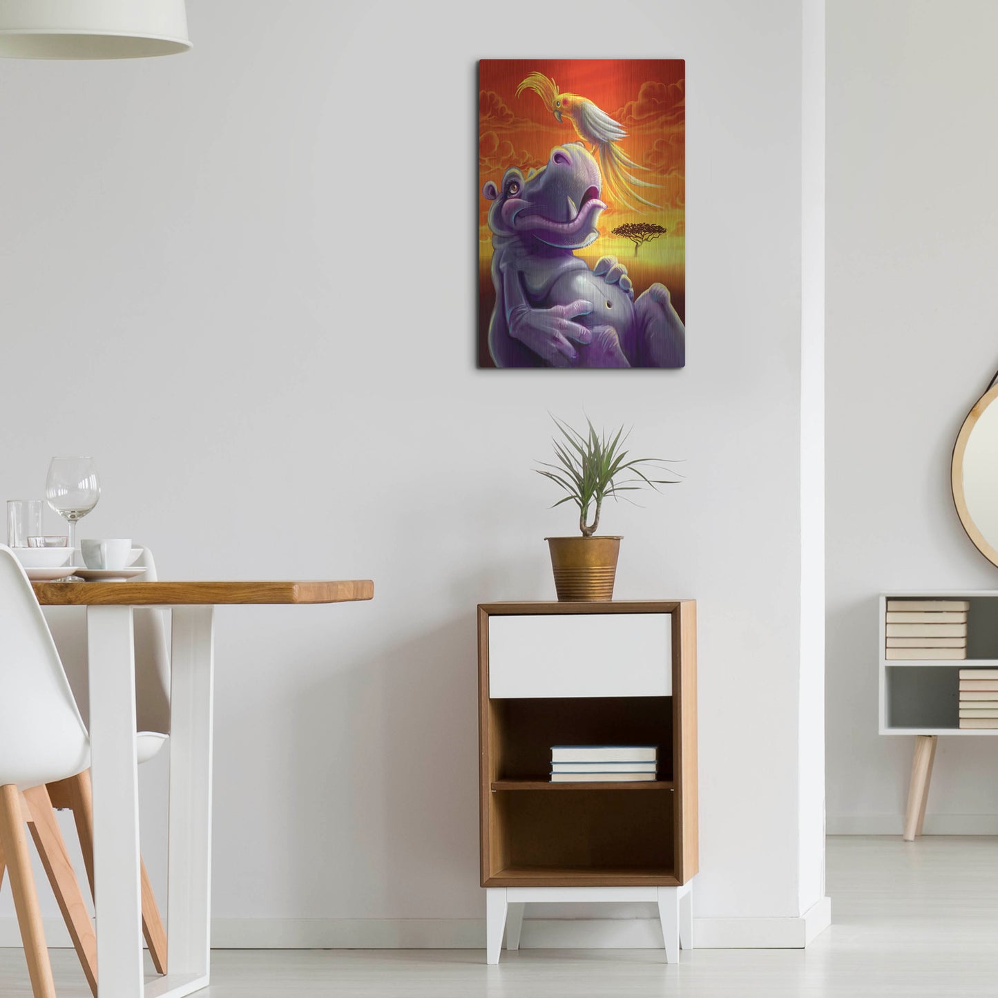 Luxe Metal Art 'Sahara Sunset' by Flyland Designs, Metal Wall Art,16x24