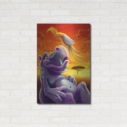 Luxe Metal Art 'Sahara Sunset' by Flyland Designs, Metal Wall Art,24x36