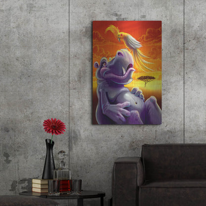 Luxe Metal Art 'Sahara Sunset' by Flyland Designs, Metal Wall Art,24x36