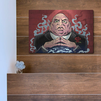 Luxe Metal Art 'Crook Character Mob Boss' by Flyland Designs, Metal Wall Art,16x12