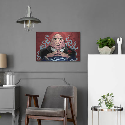 Luxe Metal Art 'Crook Character Mob Boss' by Flyland Designs, Metal Wall Art,24x16