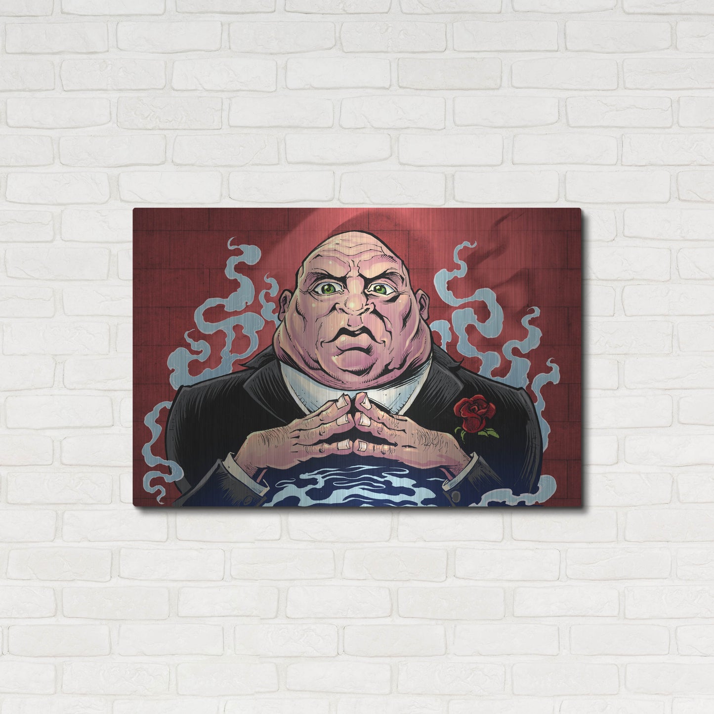 Luxe Metal Art 'Crook Character Mob Boss' by Flyland Designs, Metal Wall Art,36x24