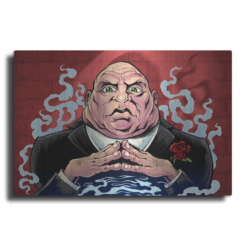 Luxe Metal Art 'Crook Character Mob Boss' by Flyland Designs, Metal Wall Art