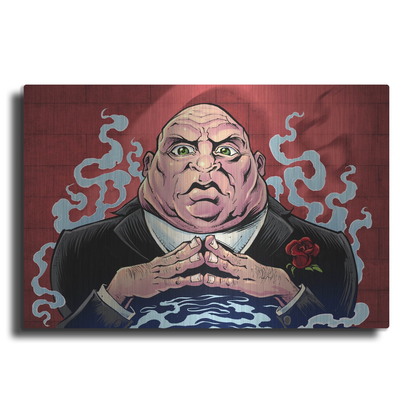 Luxe Metal Art 'Crook Character Mob Boss' by Flyland Designs, Metal Wall Art