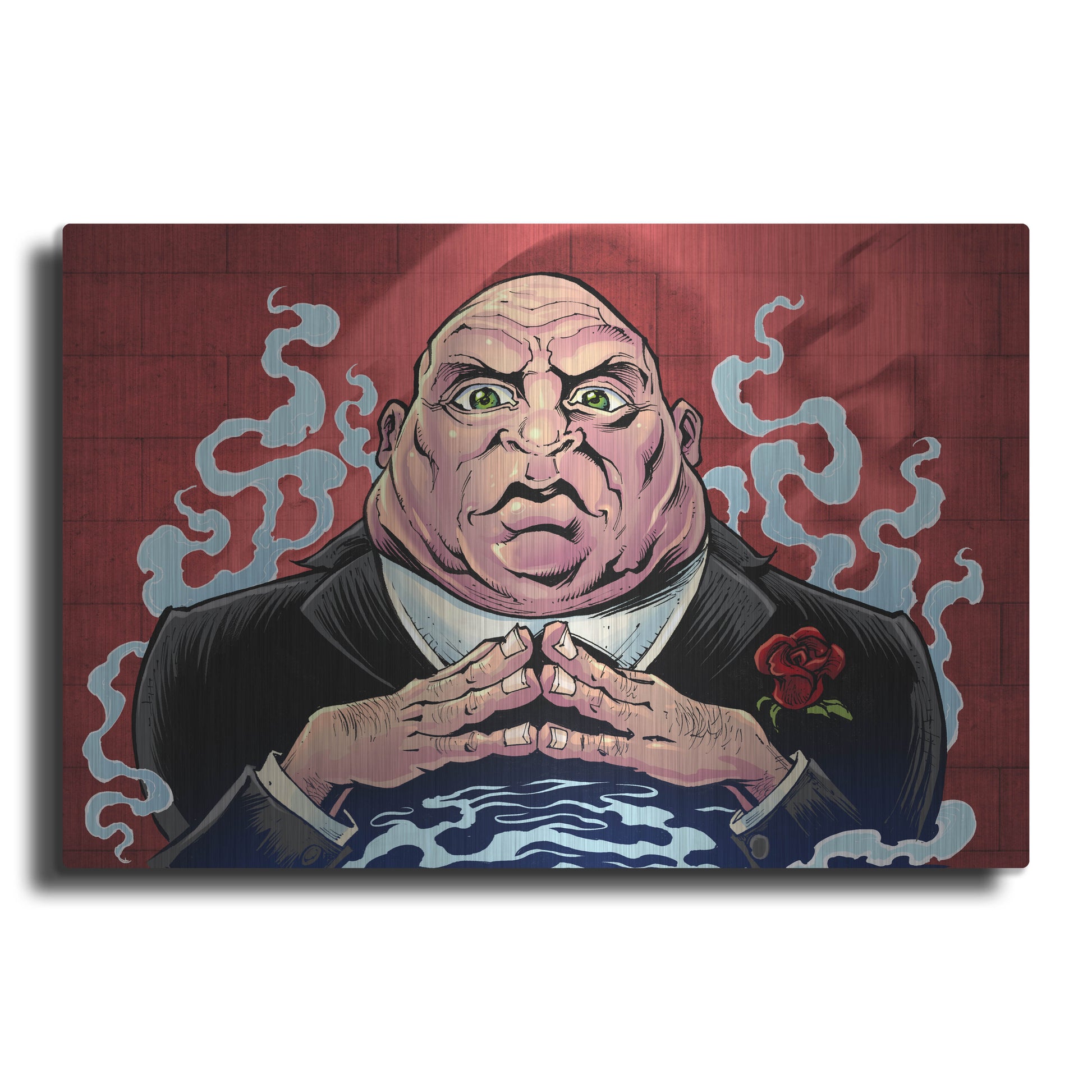 Luxe Metal Art 'Crook Character Mob Boss' by Flyland Designs, Metal Wall Art