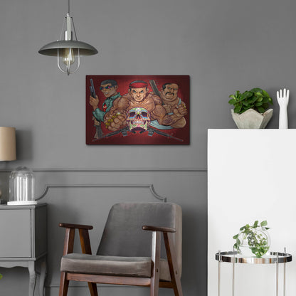 Luxe Metal Art 'Los Zetas Russ Logo' by Flyland Designs, Metal Wall Art,24x16