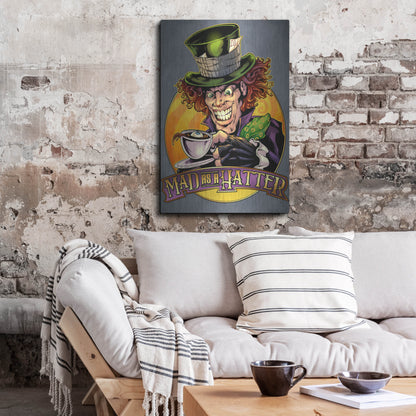 Luxe Metal Art 'Mad Hatter' by Flyland Designs, Metal Wall Art,24x36