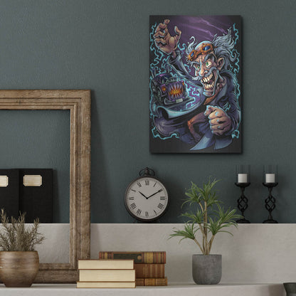 Luxe Metal Art 'Mad Scientist' by Flyland Designs, Metal Wall Art,12x16
