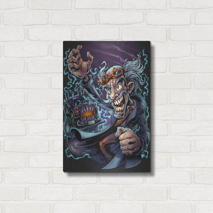 Luxe Metal Art 'Mad Scientist' by Flyland Designs, Metal Wall Art,16x24