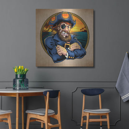 Luxe Metal Art 'Pirate Polos Logo' by Flyland Designs, Metal Wall Art,36x36