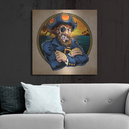 Luxe Metal Art 'Pirate Polos Logo' by Flyland Designs, Metal Wall Art,36x36