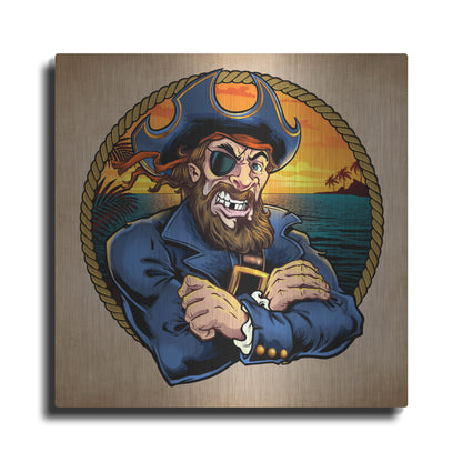 Luxe Metal Art 'Pirate Polos Logo' by Flyland Designs, Metal Wall Art