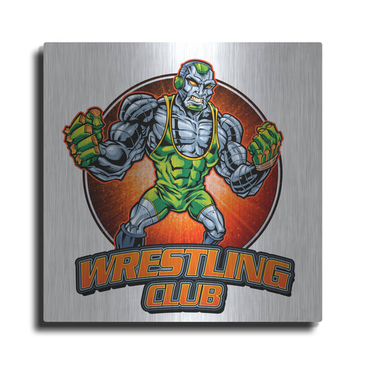 Luxe Metal Art 'Robot Mascot' by Flyland Designs, Metal Wall Art