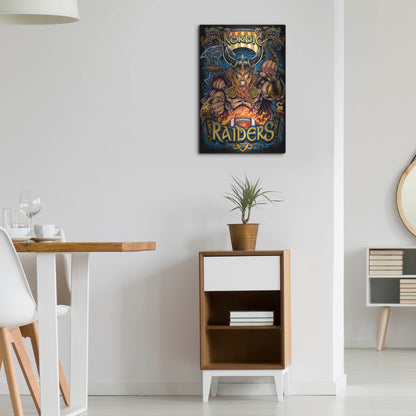 Luxe Metal Art 'Viking Sports Mascot' by Flyland Designs, Metal Wall Art,16x24