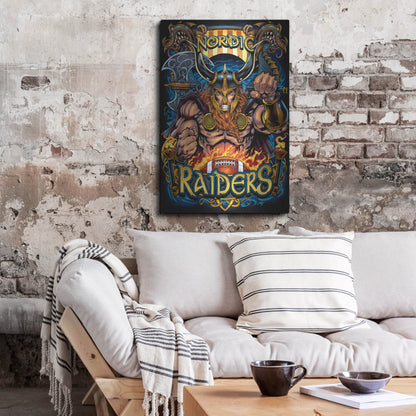 Luxe Metal Art 'Viking Sports Mascot' by Flyland Designs, Metal Wall Art,24x36