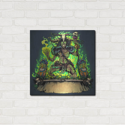 Luxe Metal Art 'Witch Doctor' by Flyland Designs, Metal Wall Art,24x24