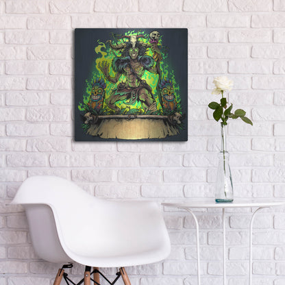 Luxe Metal Art 'Witch Doctor' by Flyland Designs, Metal Wall Art,24x24