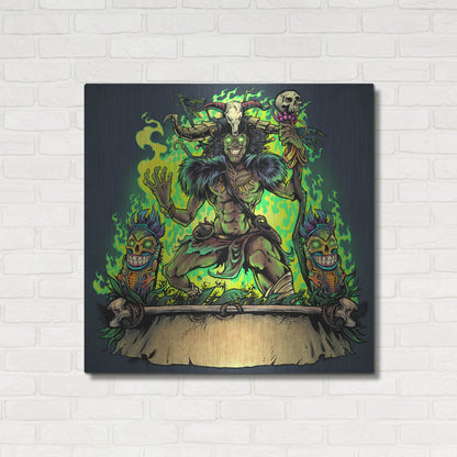 Luxe Metal Art 'Witch Doctor' by Flyland Designs, Metal Wall Art,36x36