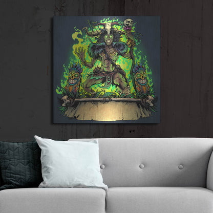 Luxe Metal Art 'Witch Doctor' by Flyland Designs, Metal Wall Art,36x36