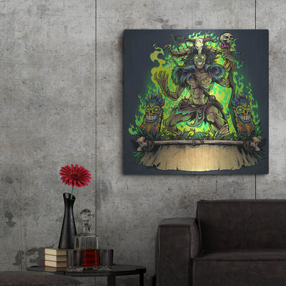 Luxe Metal Art 'Witch Doctor' by Flyland Designs, Metal Wall Art,36x36