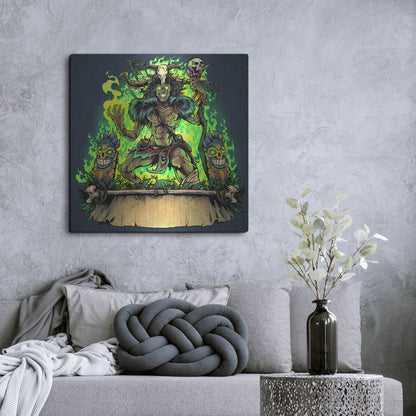 Luxe Metal Art 'Witch Doctor' by Flyland Designs, Metal Wall Art,36x36