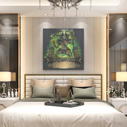 Luxe Metal Art 'Witch Doctor' by Flyland Designs, Metal Wall Art,36x36