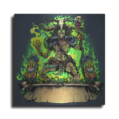 Luxe Metal Art 'Witch Doctor' by Flyland Designs, Metal Wall Art