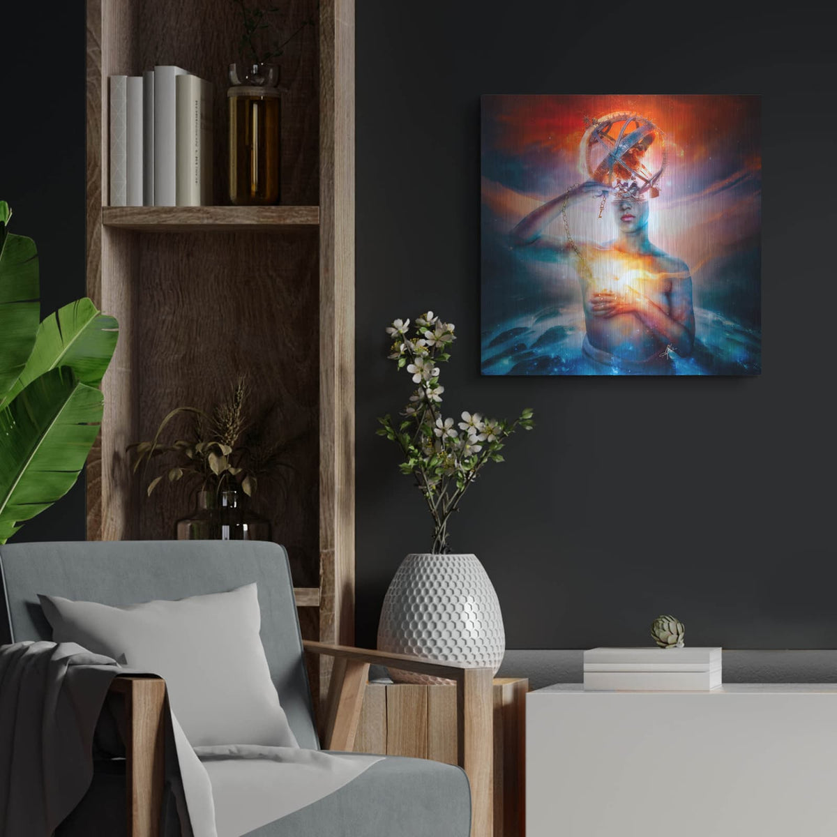 'Invisible' by Mario Sanchez Nevado – Metal Wall Art, 24x24 room view