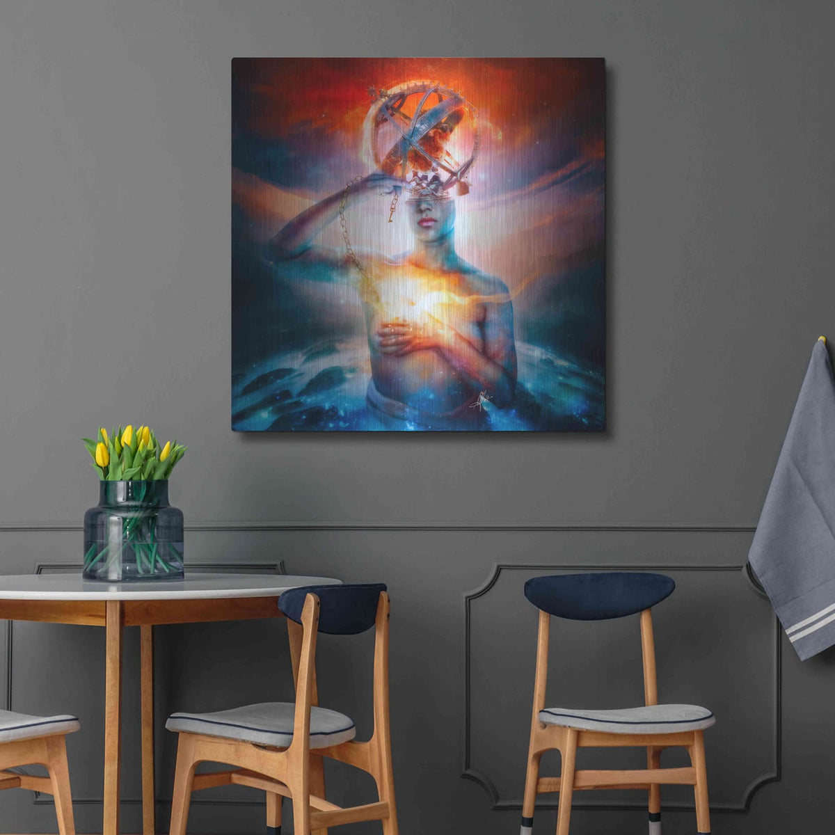 'Invisible' by Mario Sanchez Nevado – Metal Wall Art, 36x36 room view