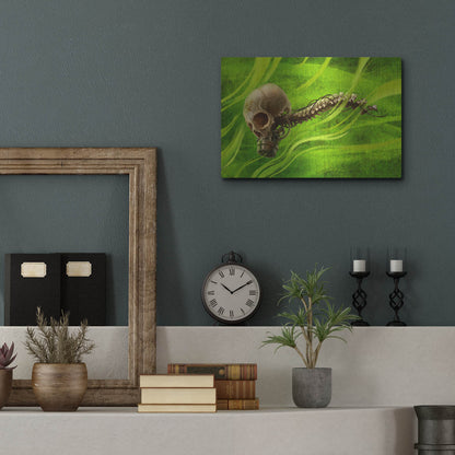 Luxe Metal Art 'Biohazard' by Flyland Designs, Metal Wall Art,16x12