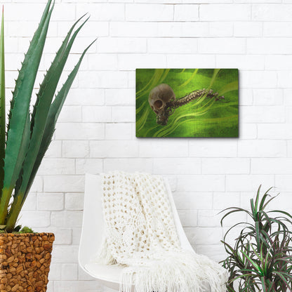 Luxe Metal Art 'Biohazard' by Flyland Designs, Metal Wall Art,16x12