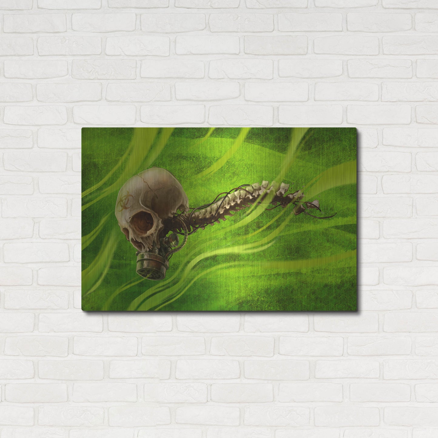 Luxe Metal Art 'Biohazard' by Flyland Designs, Metal Wall Art,36x24