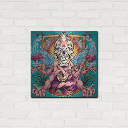 Luxe Metal Art 'Psyk-Out Psychedlic' by Flyland Designs, Metal Wall Art,24x24