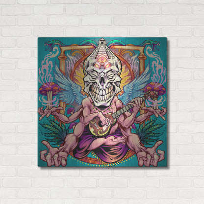 Luxe Metal Art 'Psyk-Out Psychedlic' by Flyland Designs, Metal Wall Art,36x36