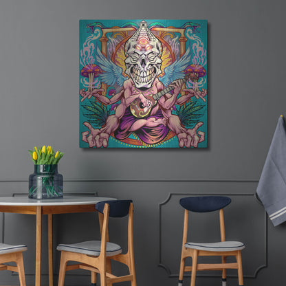 Luxe Metal Art 'Psyk-Out Psychedlic' by Flyland Designs, Metal Wall Art,36x36