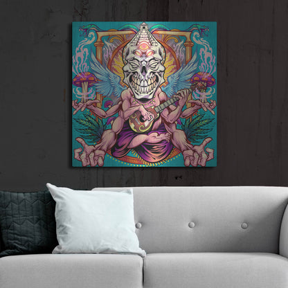 Luxe Metal Art 'Psyk-Out Psychedlic' by Flyland Designs, Metal Wall Art,36x36