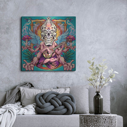 Luxe Metal Art 'Psyk-Out Psychedlic' by Flyland Designs, Metal Wall Art,36x36