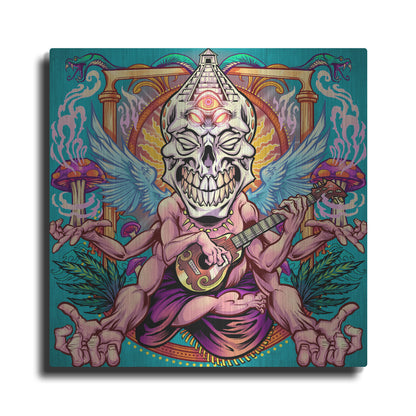 Luxe Metal Art 'Psyk-Out Psychedlic' by Flyland Designs, Metal Wall Art