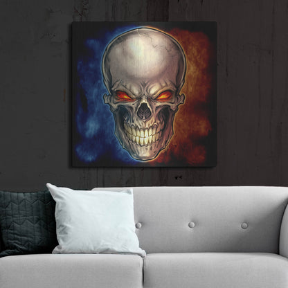 Luxe Metal Art 'Skull 2016' by Flyland Designs, Metal Wall Art,36x36