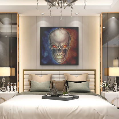 Luxe Metal Art 'Skull 2016' by Flyland Designs, Metal Wall Art,36x36