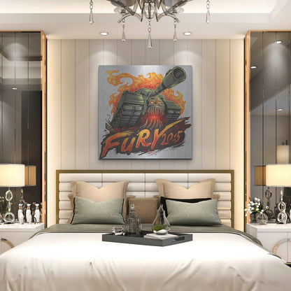 Luxe Metal Art 'Skull Tank' by Flyland Designs, Metal Wall Art,36x36