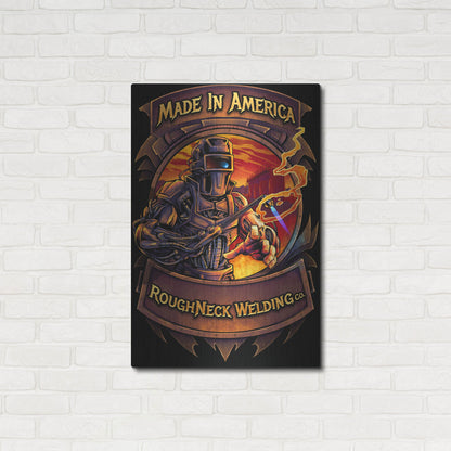 Luxe Metal Art 'Welding Cyborg' by Flyland Designs, Metal Wall Art,24x36