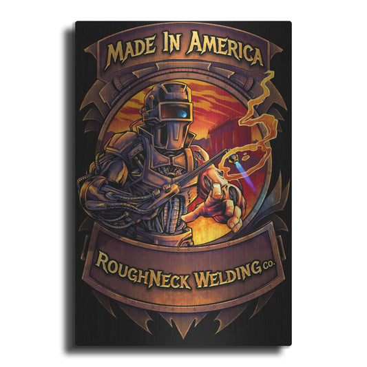 Luxe Metal Art 'Welding Cyborg' by Flyland Designs, Metal Wall Art