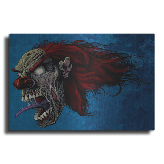 Luxe Metal Art 'Evil Clown 2' by Flyland Designs, Metal Wall Art