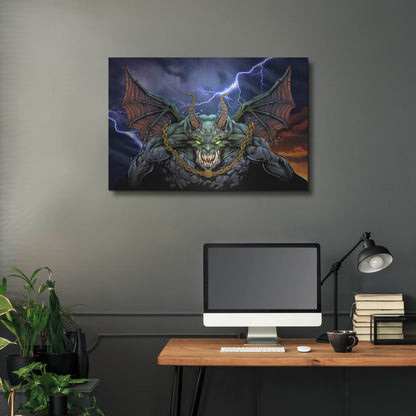 Luxe Metal Art 'Gargoyle 1' by Flyland Designs, Metal Wall Art,36x24
