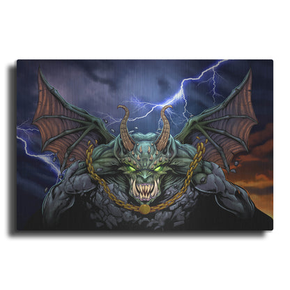 Luxe Metal Art 'Gargoyle 1' by Flyland Designs, Metal Wall Art