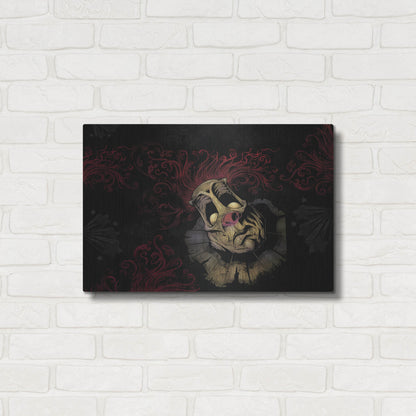 Luxe Metal Art 'RageOn Dark Clown' by Flyland Designs, Metal Wall Art,24x16