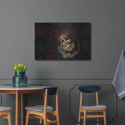 Luxe Metal Art 'RageOn Dark Clown' by Flyland Designs, Metal Wall Art,36x24